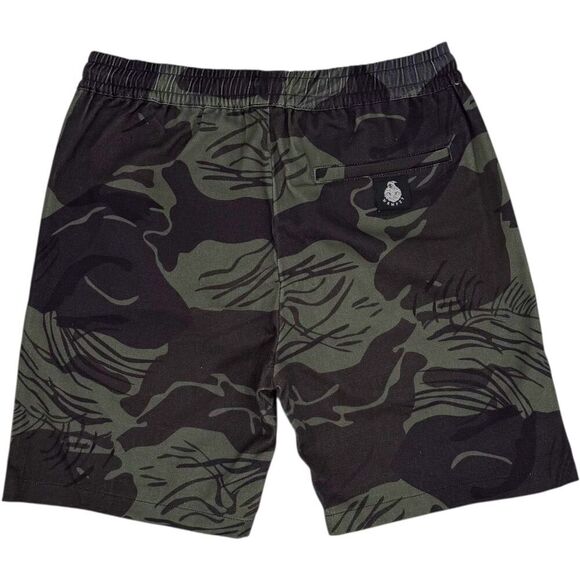 QILO x WRMFZY Men's EDC Shorts Black Brushstroke Camo Small - Picture 3 of 11